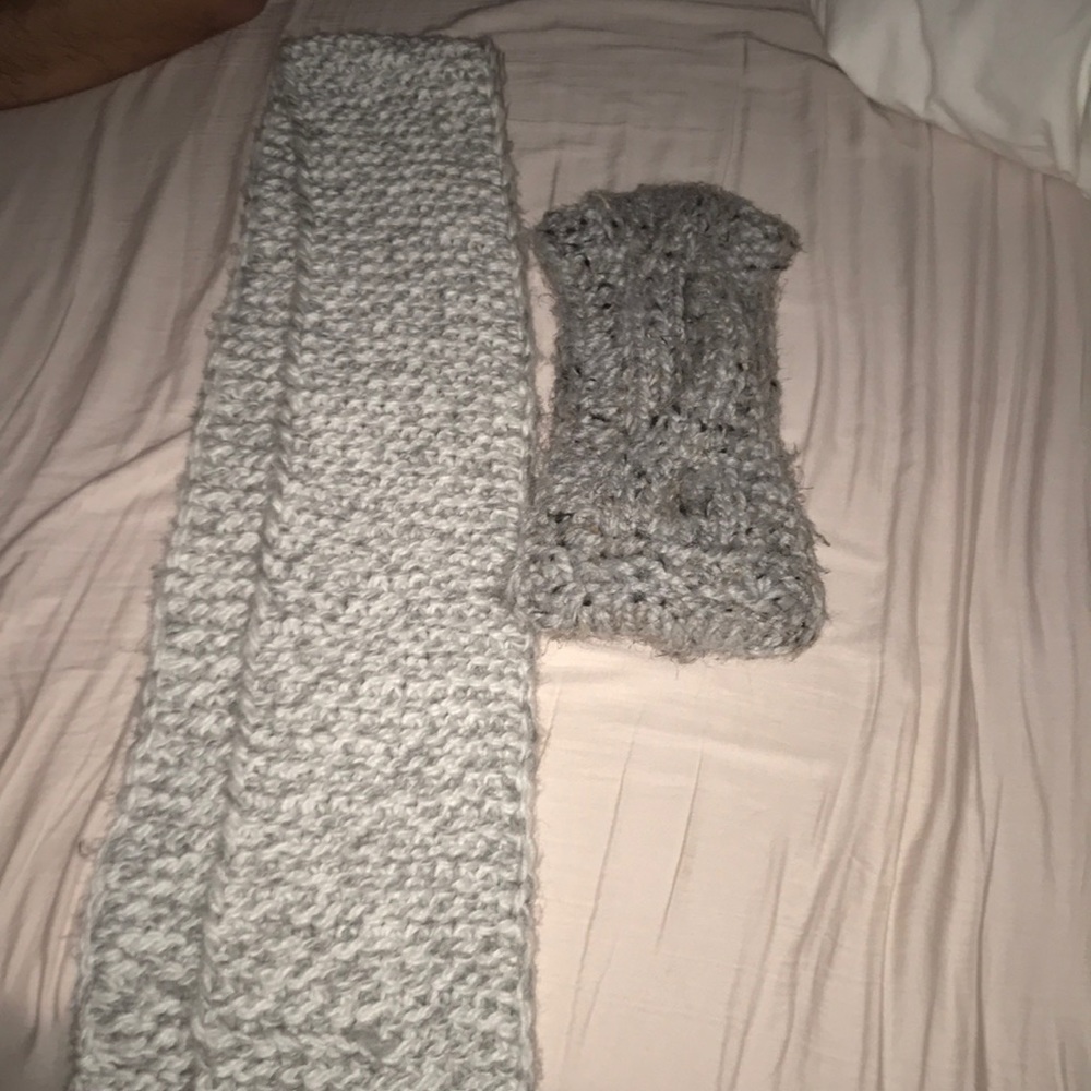 Homemade scarf and headband